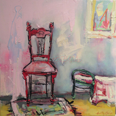 Hill-End-Chair-18×18-Acrylic-Charcoal-2014